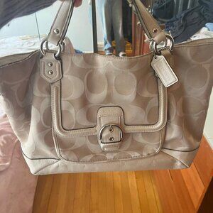 Coach leather tote